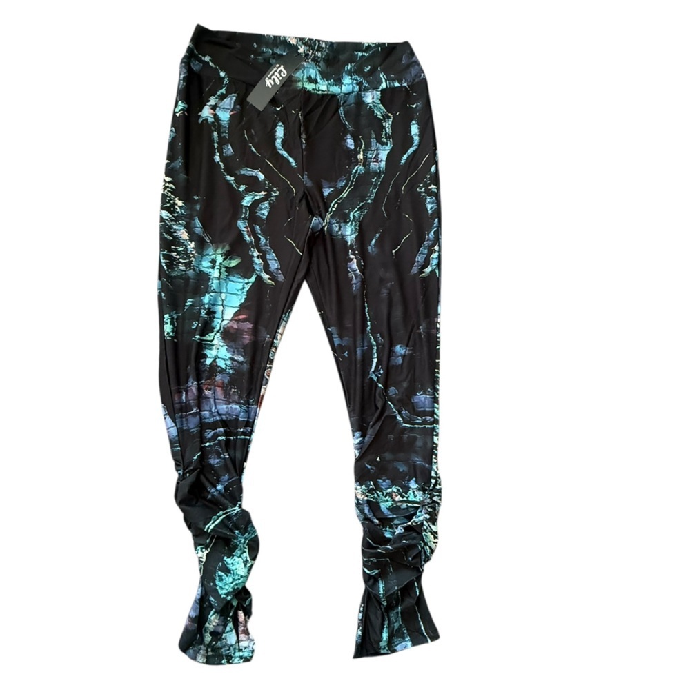 Lily by Firmiana Abstract Print Leggings – Size 1XL